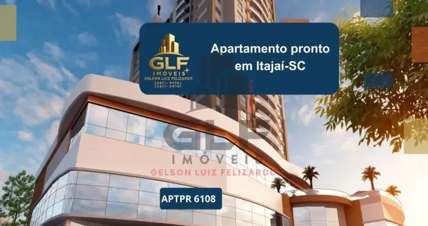 Apartamento pronto em itajaí/sc, com  123,28m² área privativa, não perca essa oportunidade