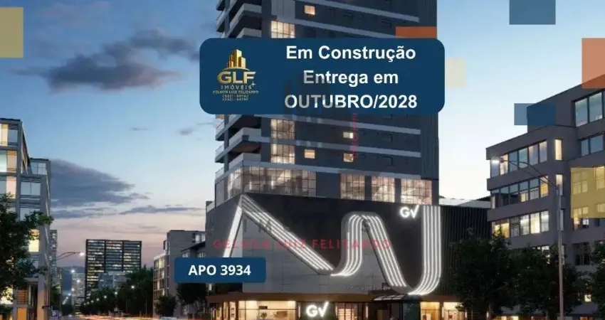 Apto em construção em itapema/sc bairro meia praia, com 150,52m² área privativa, sendo 3 suítes, 2 vagas de garagem, área de lazer completa