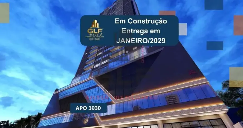 Apto em construção em itapema/sc bairro morretes, com 135,60m² área privativa, sendo 3 suítes, 2 vagas de garagem, área de lazer completa