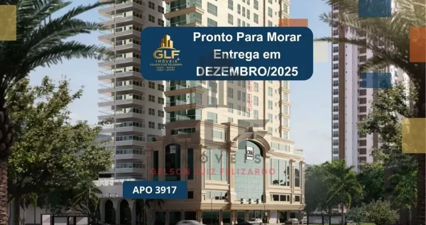 Apto pronto em itapema/sc com 262m² área privativa, sendo 4 suítes, 3 vagas de garagem, área de lazer completa