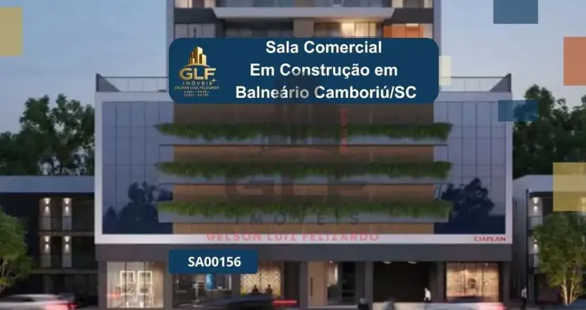 Sala comercial em construção em balneário camboriú, com 39,89m² de área, não perca essa oportunidade