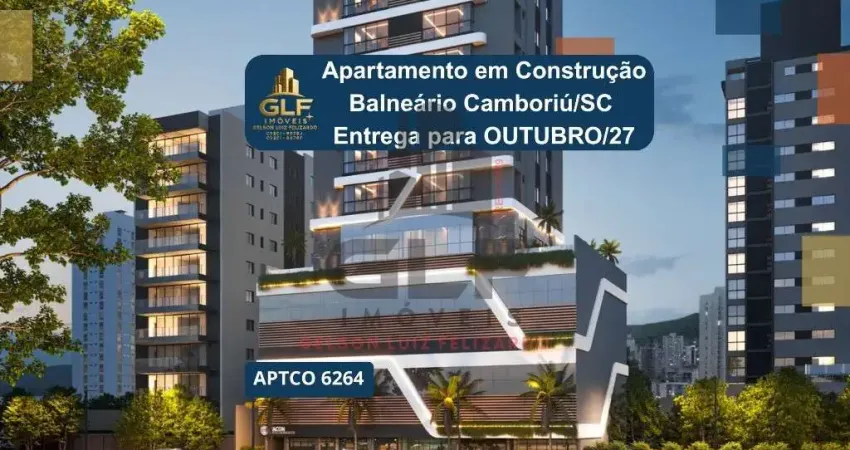 Apartamento em construção em balneário camboriú, com 126,59m² área privativa, sendo com área de lazer completa
