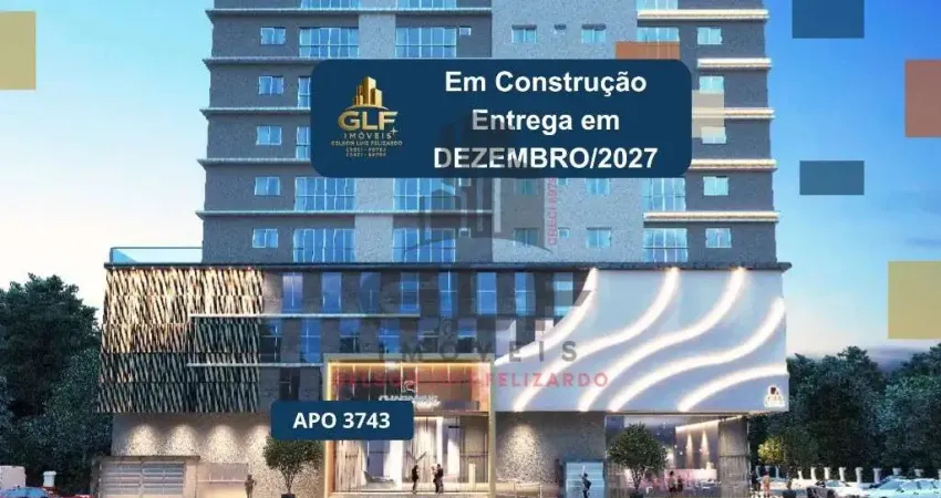 Apto em construção em itapema/sc bairro morretes, com 67,20m² área privativa sendo 2 suítes 1 vaga de garagem, área de lazer completa
