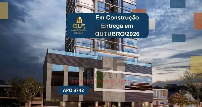 Apto em construção em balneário camboriú, com 85m² área privativa, sendo 2 suítes, 2 vagas de garagem, área de lazer completa