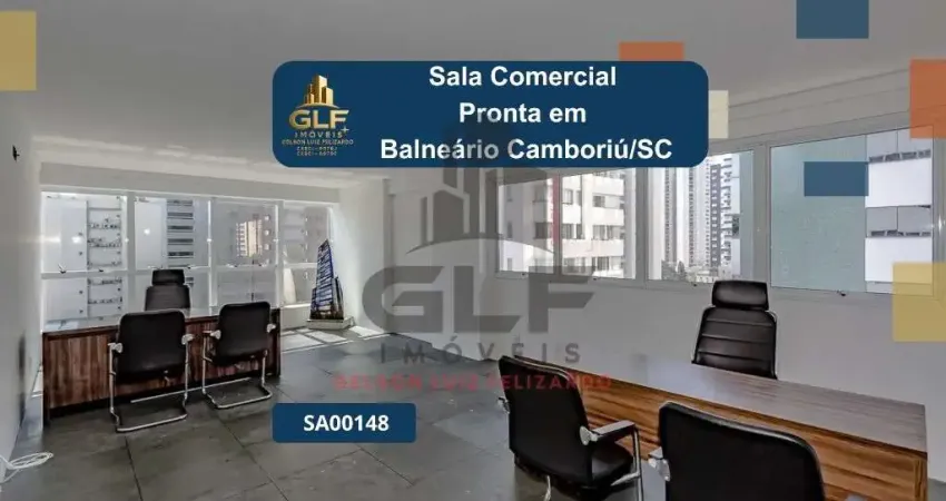 Sala comercial pronta em balneário camboriú, com 132,90m² de área, não perca essa oportunidade