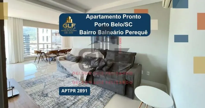 Apartamento lançamento alto padrão na cidade de porto belo/sc no bairro pereque, 3 suítes e 2 vagas de garagem, com lazer completo