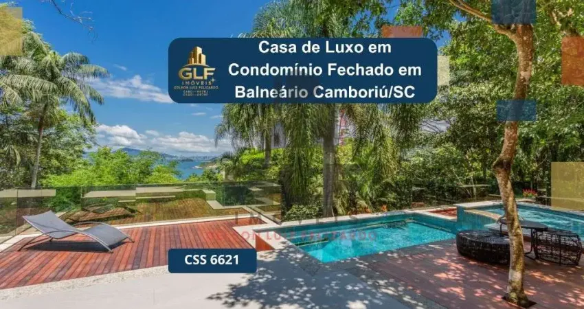 Casa de luxo em condomínio fechado em balneário camboriú/sc no bairro estaleirinho, com 785m² de área total, 4 suítes e 4 vagas de garagem