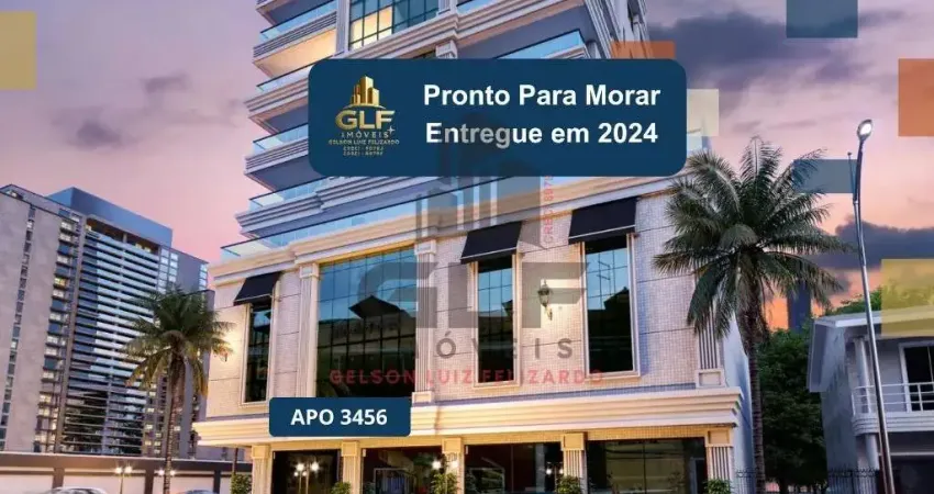 Apto pronto em porto belo, perequê, com 140m² área privativa, sendo 3 suítes, 2 vagas de garagem, área de lazer completa