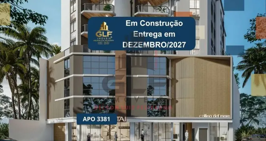Apto em construção em balneário camboriú, com 65m² área privativa com 2 dormitórios sendo 1 suíte, área de lazer completa