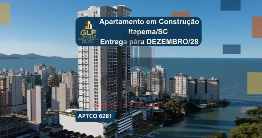Apartamento em construção em itapema/sc, no bairro meia praia, com 262m² de área total, 3 suítes e 3 vagas de garagem, lazer completo. a 300m do mar