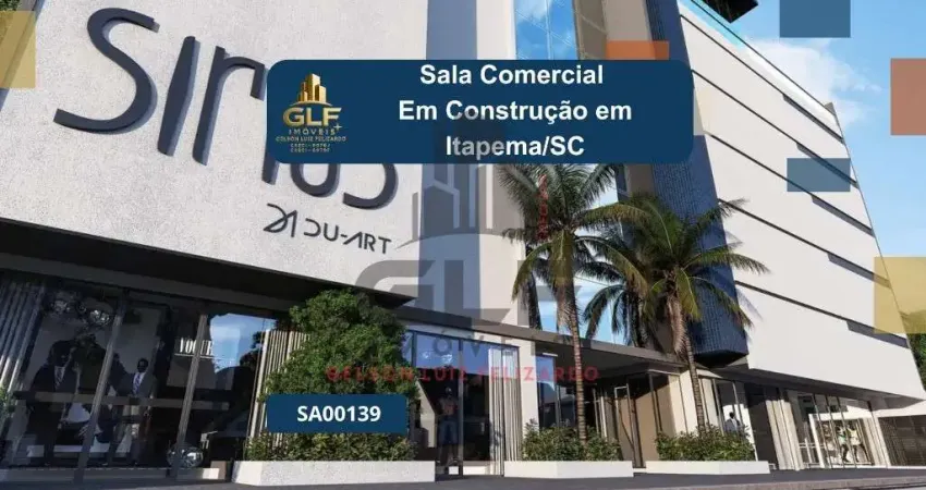 Sala comercial em construção, em itapema/sc, com 1,000,00m² de área, não perca essa oportunidade