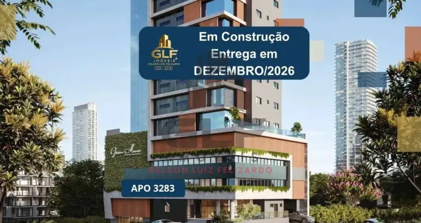 Apto em construção em balneário camboriú, com 126,68,² área privativa sendo 3 suítes, 2 vagas de garagem, área de lazer completa