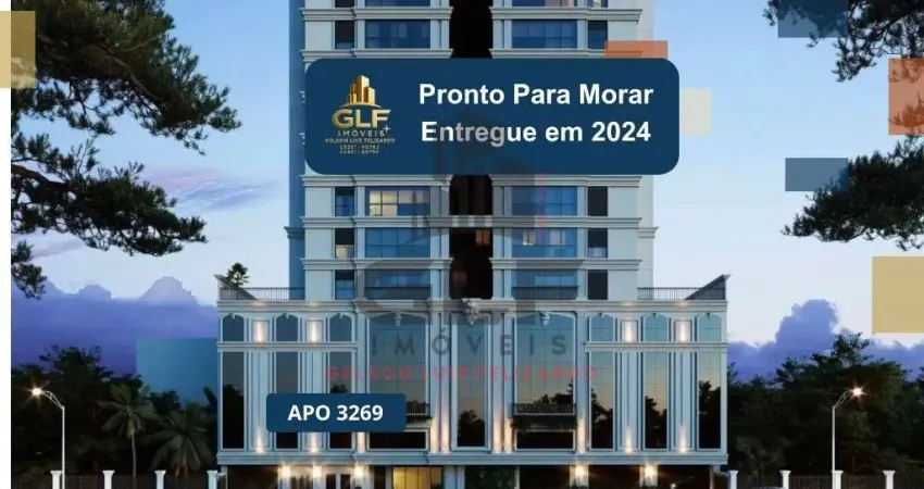 Apto pronto em balneário camboriú, com 11m² área privativa, sendo 3 suítes, 2 vagas de garagem, área de lazer completa