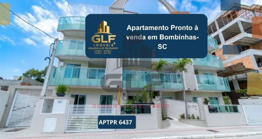 Apartamento pronto à venda em bombinhas-sc, canto grande: 1 quarto, 1 suíte, 1 banheiro, 1 vaga - 70m². aproveite!