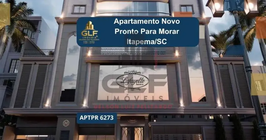 Apartamento novo e pronto para morar em itapema/sc, na meia praia com 200m² de área total, 3 suítes e 2 vagas de garagem. ótima localização a 600m do