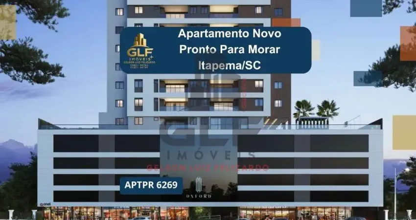 Apartamento novo e pronto para morar em itapema/sc na meia praia, com 117m², 3 suítes e 3 vagas de garagem, com lazer completo. localização privilegi