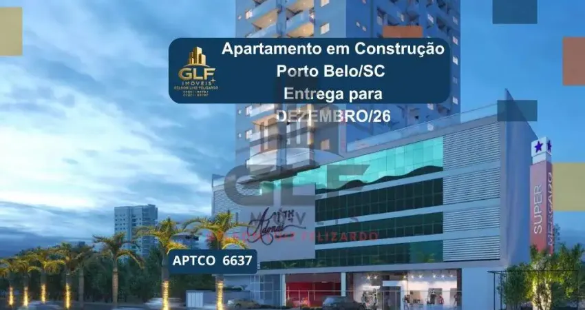 Apartamento em construção à venda em porto belo-sc: 2 quartos, 2 suítes, 2 banheiros, 2 vagas de garagem, 88m² no jardim dourado.