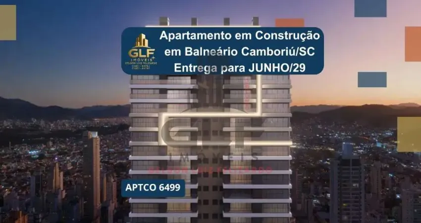 Apartamento de luxo em construção no centro de balneário camboriú-sc: 4 quartos, 4 suítes, 6 banheiros, 3 vagas de garagem - 177,78m²