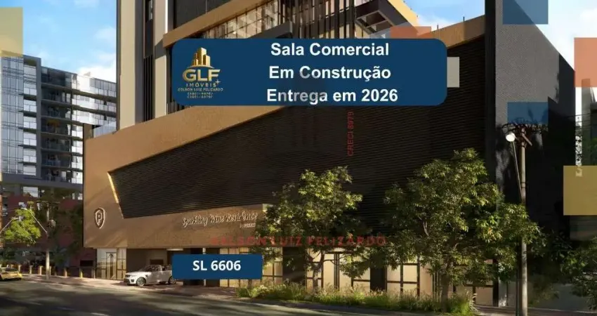 Oportunidade única: sala comercial em construção, à venda em balneário camboriú-sc, centro - 129,29m², 1 banheiro!