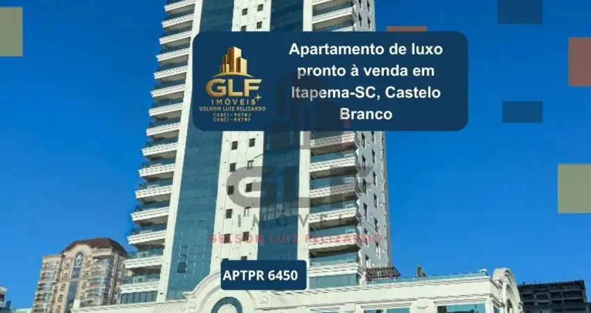 Apartamento de luxo pronto à venda em itapema-sc, castelo branco: 4 quartos, 4 suítes, 5 banheiros, 3 vagas de garagem, 183,15 m².