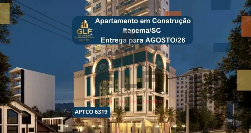 Apartamento em cosntrução em itapema/sc bairro morretes, com 67m² e 1 suíte, com lazer completo. próximo ao comércio. investir.