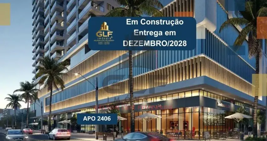 Apto em construção em porto belo, com 128,08m² área privativa sendo 3 suítes, 2 vagas de garagem, área de lazer completa