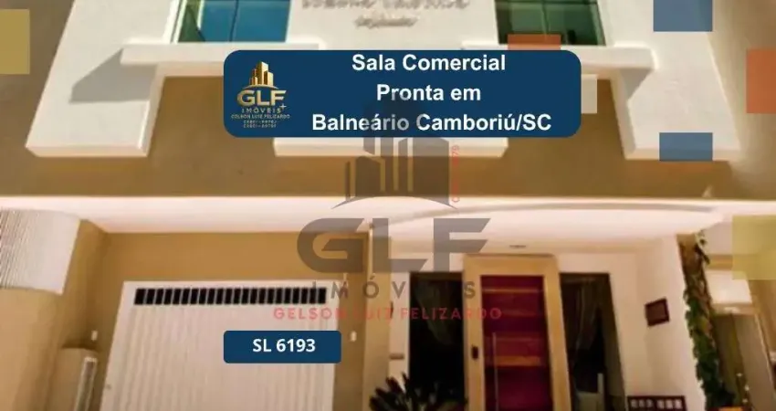 Sala comercial na cidade de balneário camboriú/sc no bairro centro, com 109m² e 1 vaga de garagem.