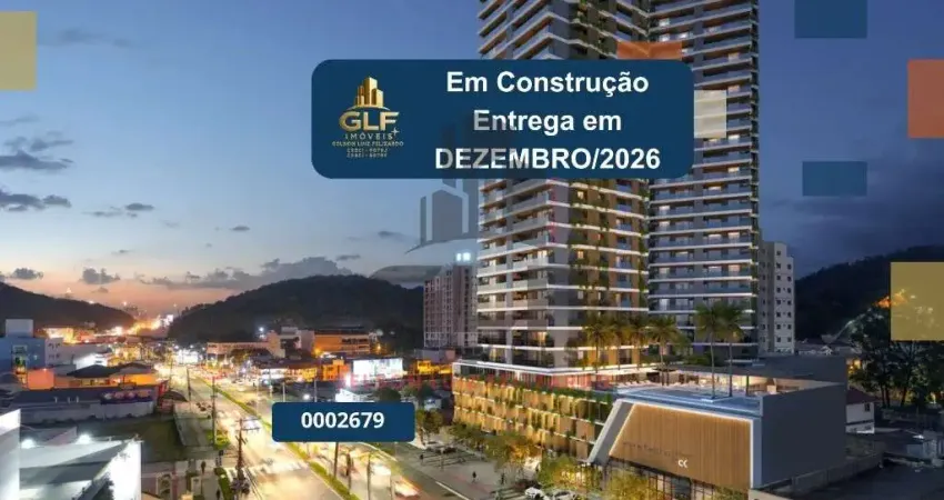 Apto em construção em itajaí, com 171,60m² área privativa, sendo 2 suítes, 1 vaga de garagem, área de lazer completa