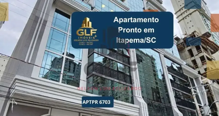Apartamento pronto de luxo à venda na meia praia de itapema-sc: 3 quartos, 3 suítes, 4 banheiros, 3 vagas de garagem e 127 m² de área.