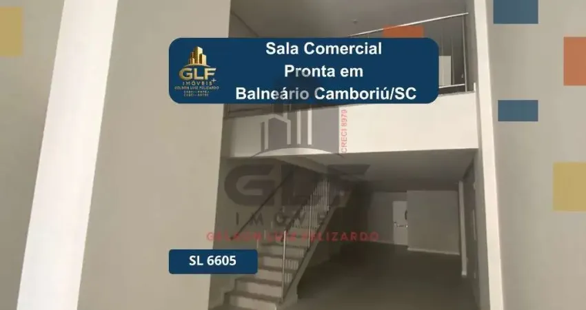 Sala comercial à venda em balneário camboriú-sc, centro: 1 banheiro, 163,05m² de área