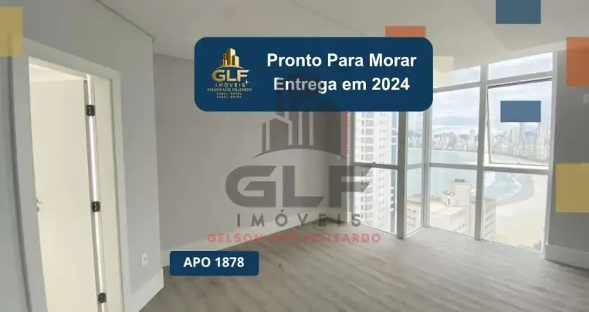 Apto pronto em balneário camboriú, com 133,52m² área privativa sendo 3 suítes, 2 vagas de garagem, área de lazer completa