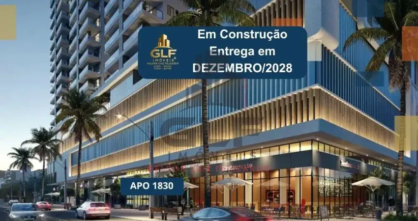 Em construção em porto belo, com 77,05m² área privativa sendo 2 suítes, 2 vagas de garagem, área de lazer completa
