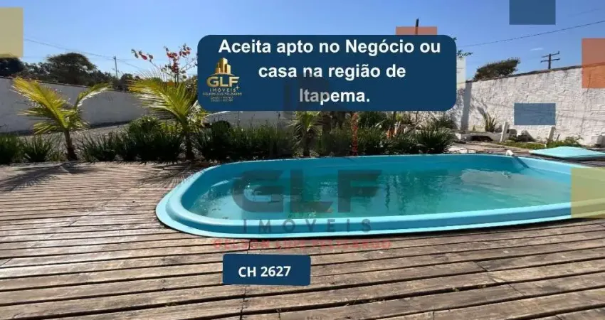 Chácara a venda na cidade de itapema/sc no bairro sertão do trombudo, com 940 m². casa semi mobiliada com 2 quartos, piscina e mesa de sinuca.