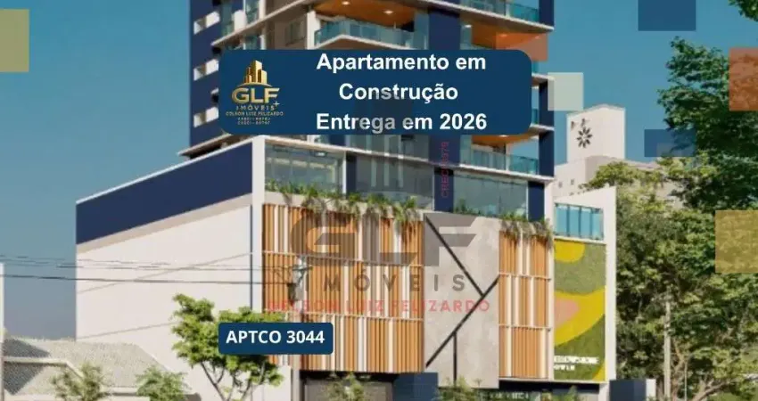 Apartamento em construção com 111,51m² no ed,yellowstone, apartamento conta com 3 suites, 2 vagas de garagem e área de lazer completa