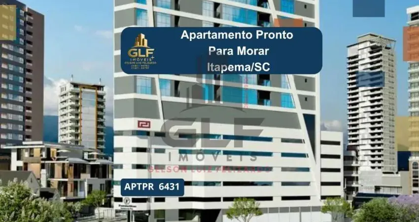 Apartamento pronto à venda em itapema-sc, canto da praia: 1 quarto, 1 banheiro, 1 vaga, 53,56 m² de área. confira já!
