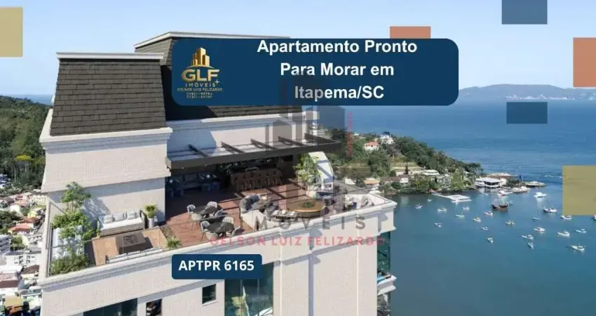 Apartamento pronto na cidade de itapema/sc no bairro canto da praia, 3 dormitórios e 1 vaga de garagem, com lazer. bem localizado. investir