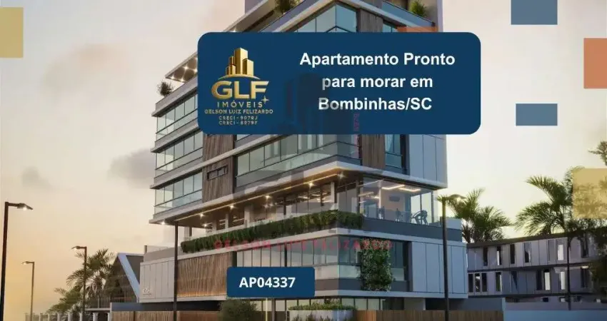 Apartamento pronto para morar em bombinhas/sc com 99,07m² área privativa, sendo 3 suítes, 2 vagas de garagem,