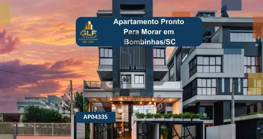 Apartamento pronto para morar em bombinhas/sc com 97m² área privativa sendo 2 suítes, 1 vaga de garagem,