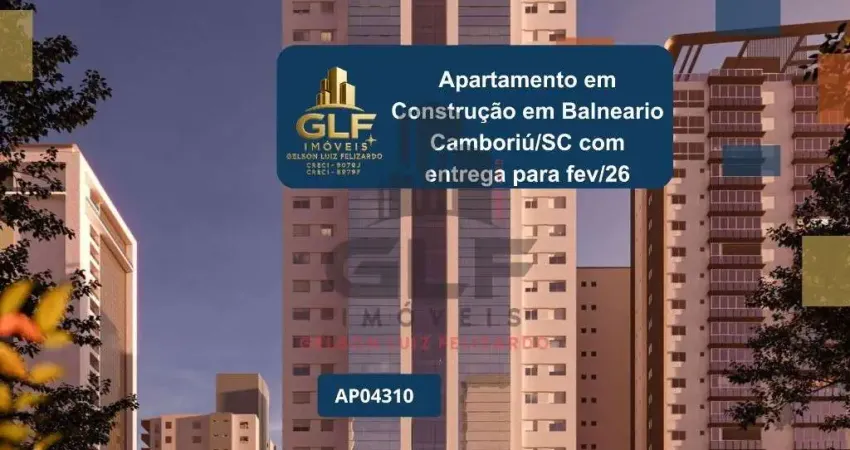 Apartamento em construção em balneário camboriú/sc com 173,79m² área privativa sendo 4 suítes 3 vagas de garagem