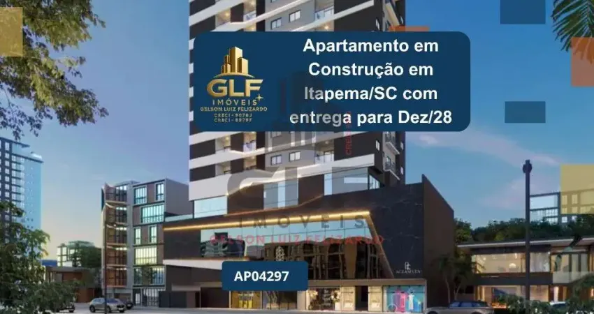 Apartamento em construção em itapema/sc com 66,13m² área privativa sendo, 2 suítes, 1 vaga de garagem, lazer completo