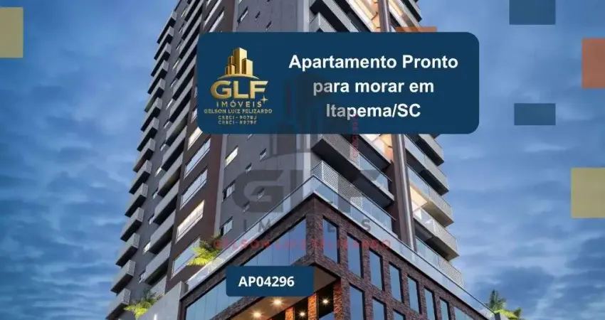 Apartamento em construção em itapema/sc com 70m² área privativa sendo 2 dormitórios e 1 suíte, área de lazer completa