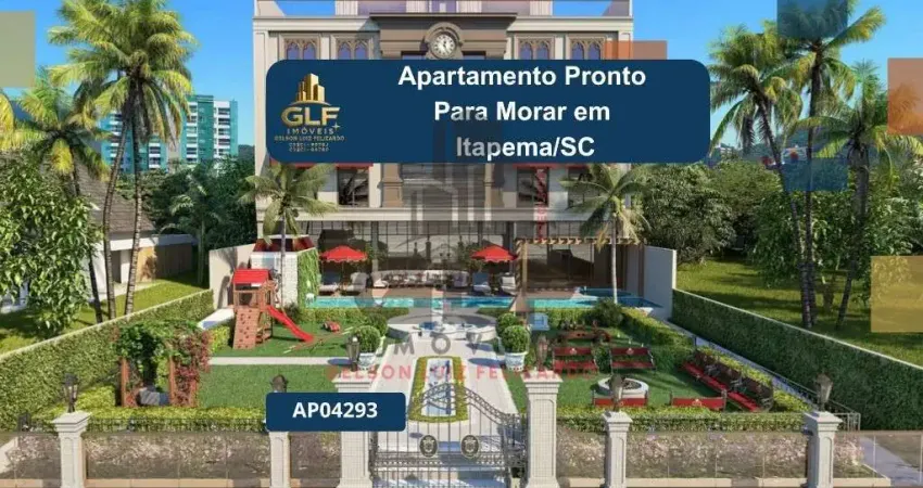 Apartamento em construção em itapema/sc com 185,70m² área privativa sendo 4 suítes, 3 vagas de garagem área de lazer completa