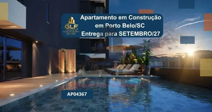 Apartamento em construção em porto belo/sc com  126,00m² área privativa sendo 3 suítes, 2 vagas de garagem