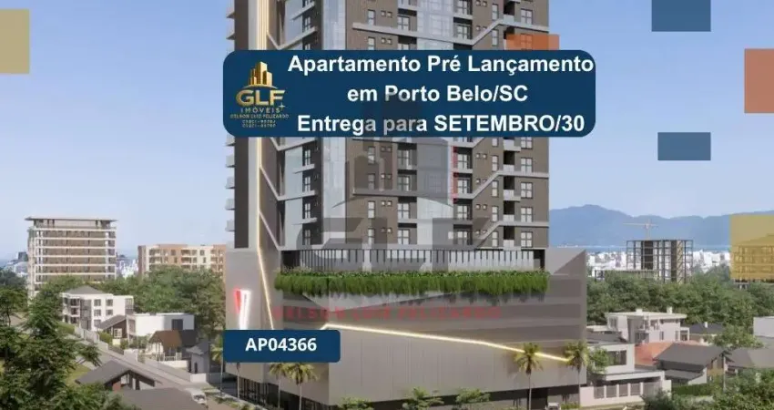 Apartamento pré lançamento em porto belo/sc com 98,44m² área privativa sendo 2 suítes, 2 vagas de garagem