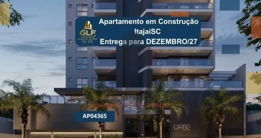 Apartamento em construção em itajaí/sc com 68,04m² área privativa sendo 1 suíte 1 vaga de garagem