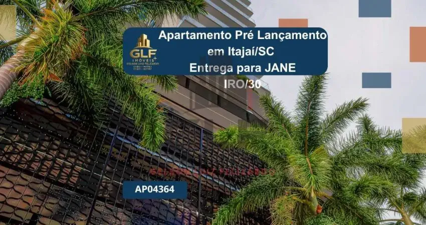 Apartamento pré lançamento em itajaí/sc com 74,00m² área privativa sendo 2 suítes, 1 vaga de garagem