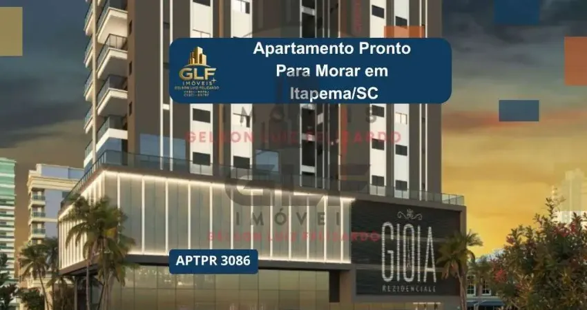 Apartamento pronto para morar em itapema/sc com 92m² área privativa sendo 2 suítes, 2 vagas de garagem, área de lazer completa