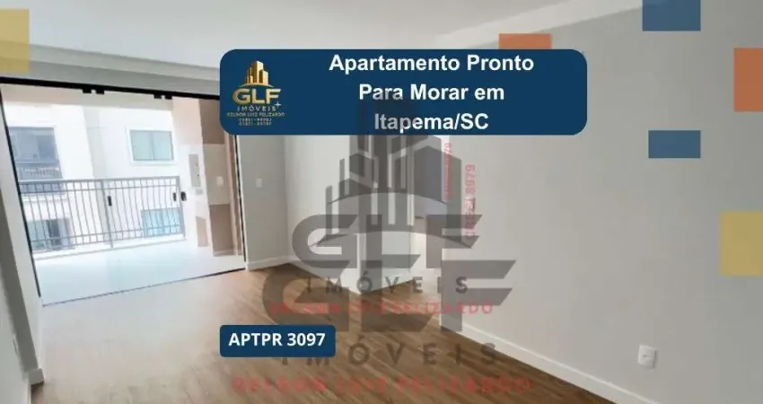 Apartamento pronto para morar na cidade de itapema/sc no bairro tabuleiro das oliveiras, com 2 dormitórios/ 1 suíte e 1 vaga de garagem. bem localizad