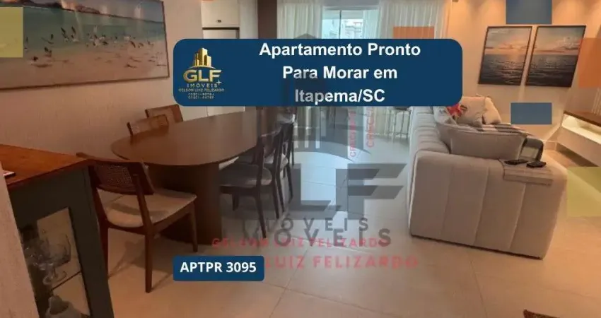Apartamento de alto padrão na cidade de itapema/sc, no bairro meia praia, com 4 suítes sendo 01 máster com hidromassagem e 3 vagas de garagem.
