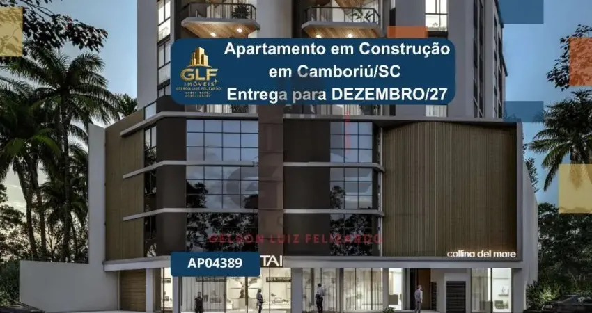 Flat em construção em camboriú/sc com 50m² área privativa sendo 1 dormitório, bem localizado